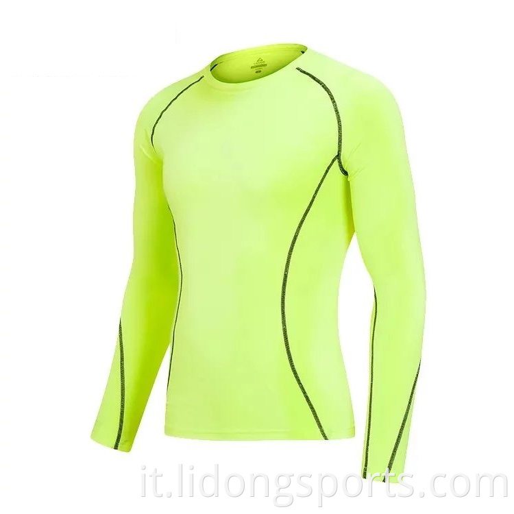 Lidong Wholesale personalizzato abiti da fitness da palestra a maniche lunghe a buon mercato per uomini